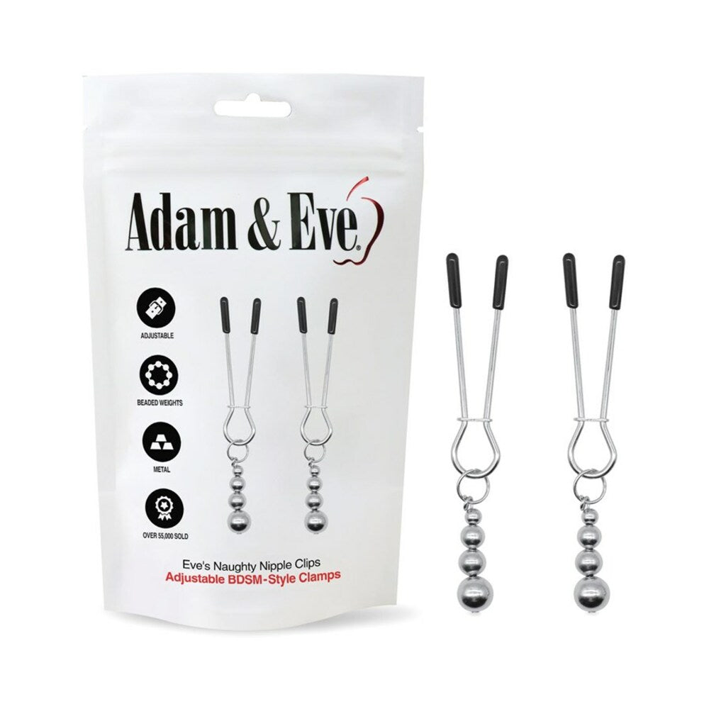 ADAM & EVE - EVE''S NAUGHTY NIPPLE CLIPS (BAG PACKAGING)