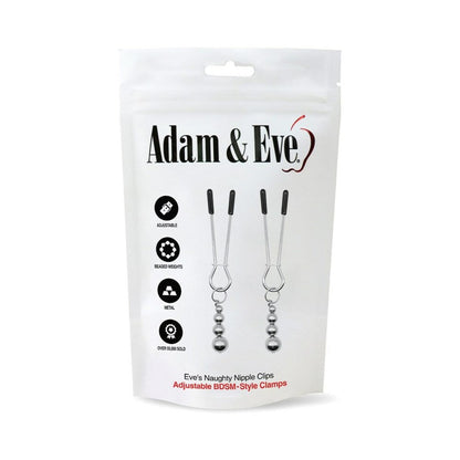 ADAM & EVE - EVE''S NAUGHTY NIPPLE CLIPS (BAG PACKAGING)