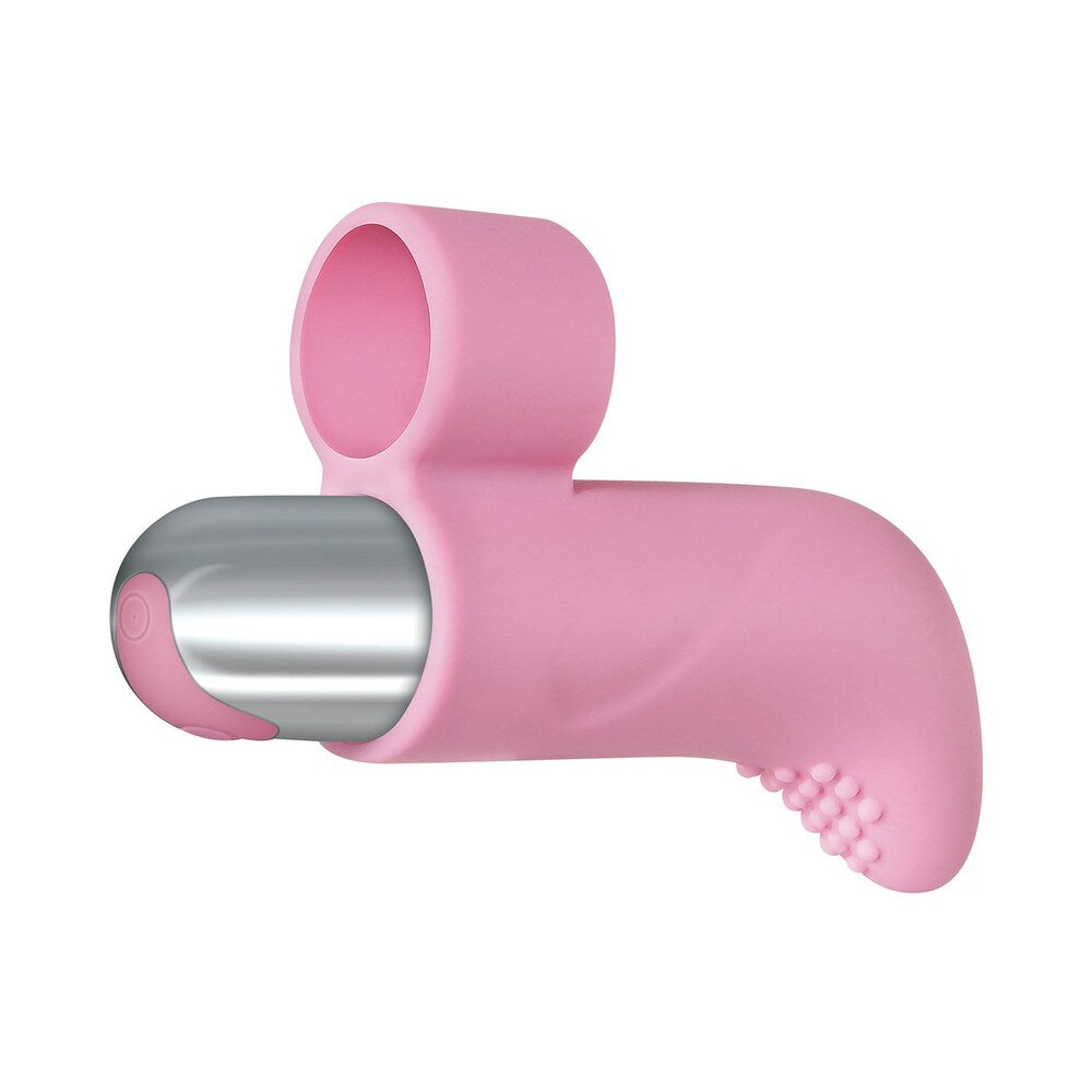 ADAM & EVE SILICONE RECHARGEABLE FINGER VIBE (BAG PACKAGING)