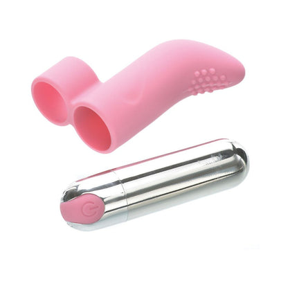 ADAM & EVE - SILICONE RECHARGEABLE FINGER VIBE (BAG PACKAGING)