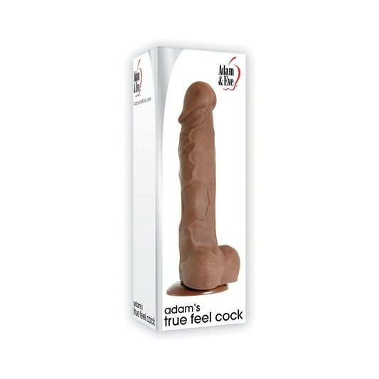 ADAM & EVE ADAM''S TRUE FEEL BROWN 7 INCH DILDO