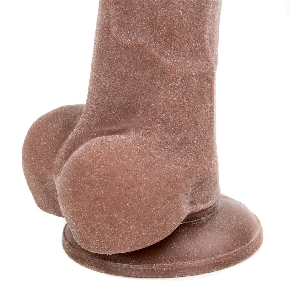 ADAM & EVE - DILDO TRUE FEEL MARRÓN DE 7 PULGADAS DE ADAM