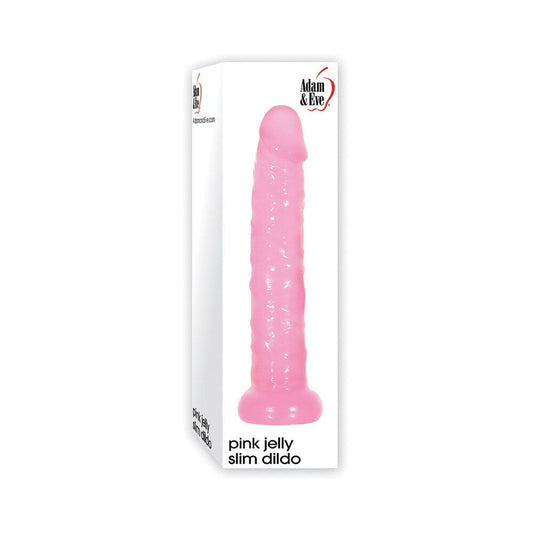 ADAM & EVE PINK JELLY SLIM DILDO