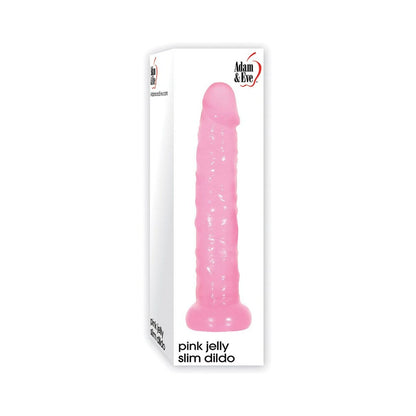 ADAM & EVE - PINK JELLY SLIM DILDO