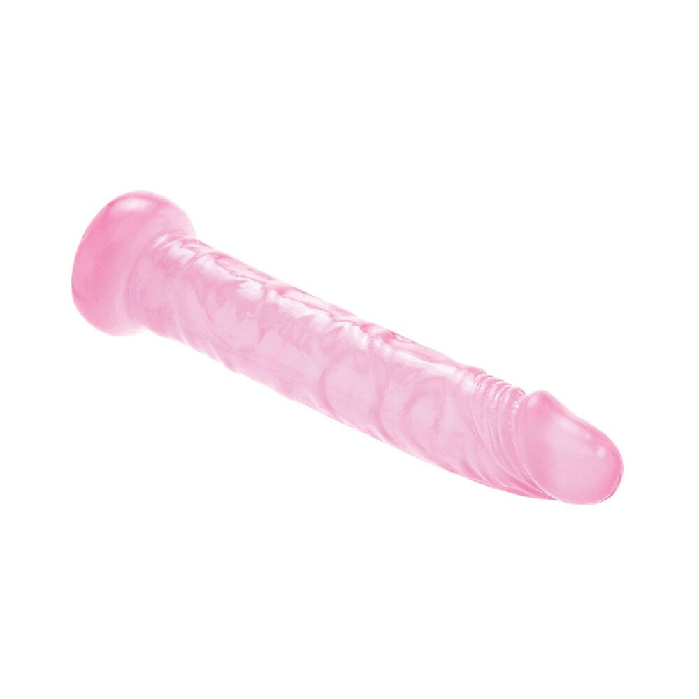 ADAM & EVE PINK JELLY SLIM DILDO