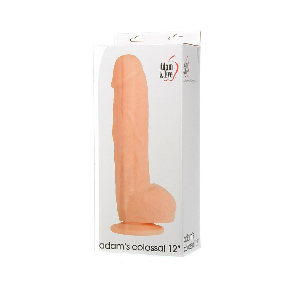 ADAM & EVE ADAM''S COLOSSAL 12 IN. DILDO BEIGE