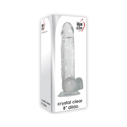 ADAM & EVE CRYSTAL CLEAR 8 IN. DILDO