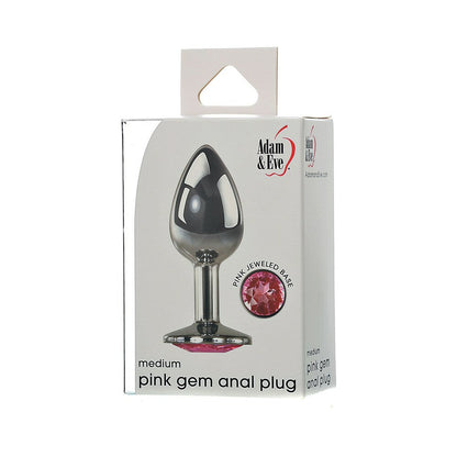 ADAM & EVE - PINK GEM ANAL PLUG MEDIUM