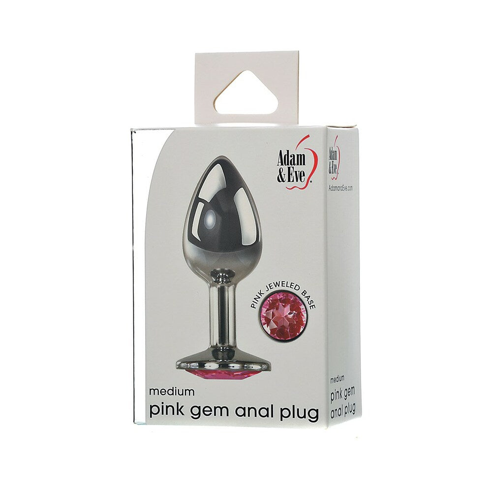 ADAM & EVE - PINK GEM ANAL PLUG MEDIUM