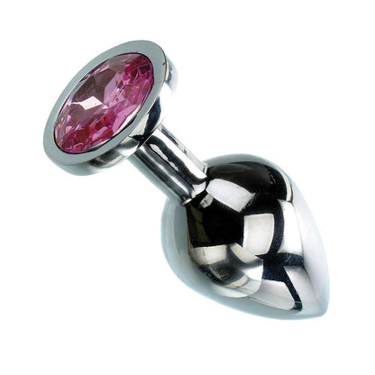 ADAM & EVE - TAPÓN ANAL GEMA ROSA MEDIANO