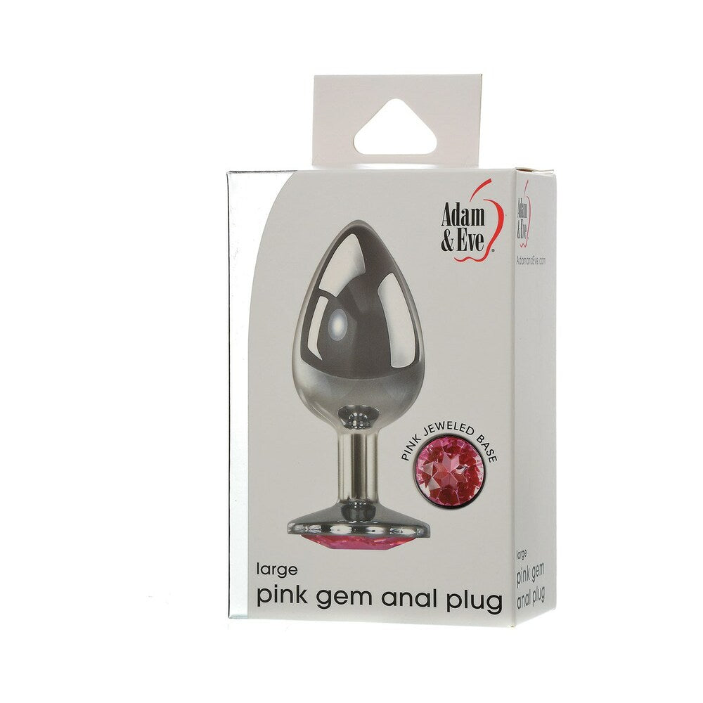 ADAM & EVE PINK GEM ANAL PLUG LARGE