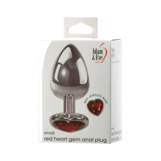ADAM & EVE - RED HEARTS GEM ANAL PLUG SMALL