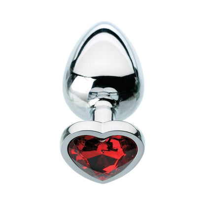 ADAM & EVE - TAPÓN ANAL CON GEMA DE CORAZONES ROJOS PEQUEÑO