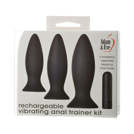 ADAM & EVE - RECHARGEABLE VIBRATING ANAL PLUG TRAINER KIT