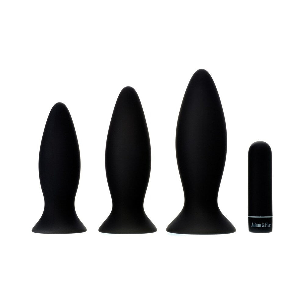 ADAM & EVE - KIT ENTRENADOR DE PLUG ANAL VIBRATORIO RECARGABLE