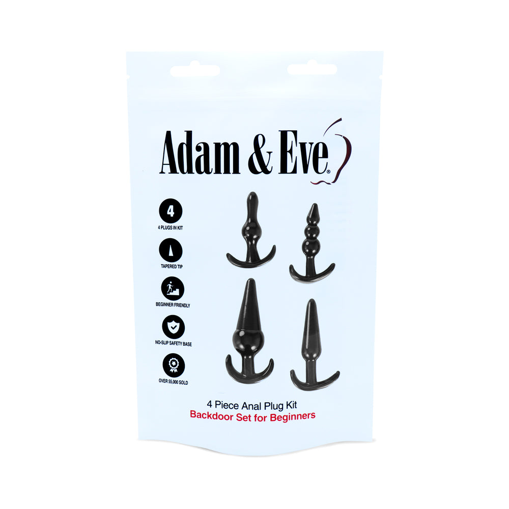 ADAM & EVE 4-PIECE ANAL PLUG KIT (BAG)