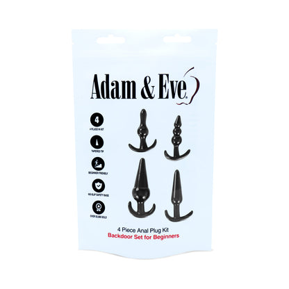 ADAM & EVE 4-PIECE ANAL PLUG KIT (BAG)
