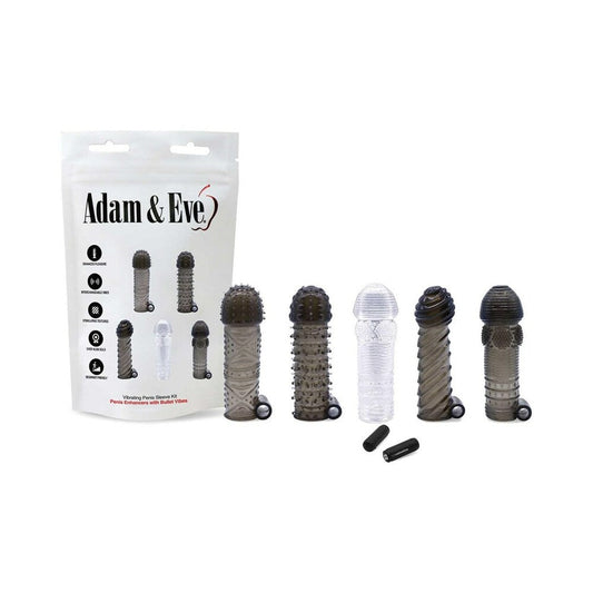 ADAM & EVE - KIT DE FUNDA VIBRATORIA PARA PENE (BOLSA)