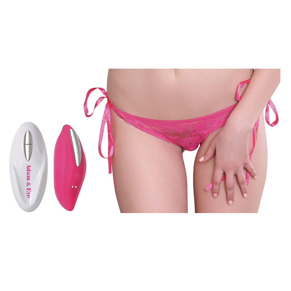 ADAM & EVE EVE''S RECHARGEABLE VIBRATING PANTY WITH REMOTE