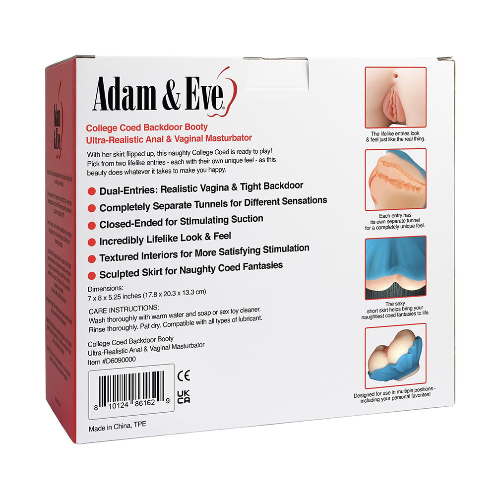 ADAM & EVE COLLEGE COED BACKDOOR BOOTY MASTURBATOR