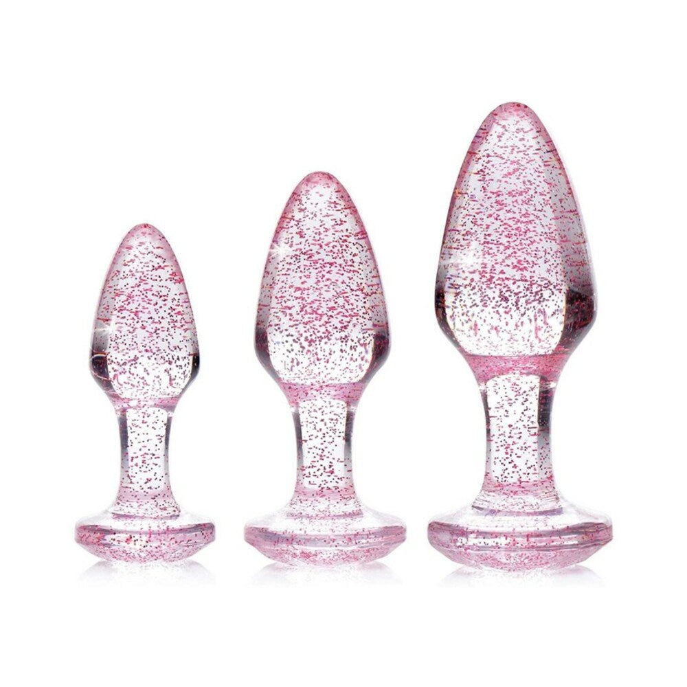 ADAM & EVE - GLITTER GEM BUTT PLUG SET