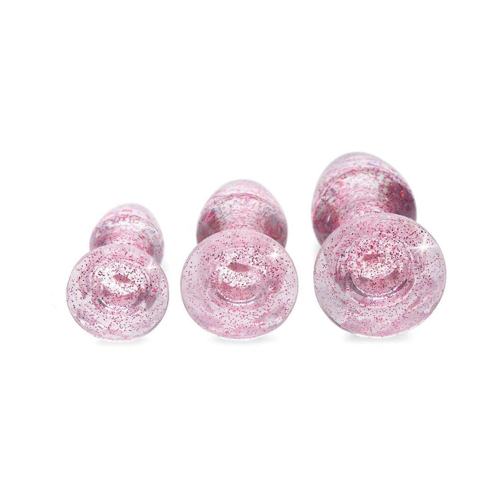 ADAM & EVE - GLITTER GEM BUTT PLUG SET