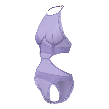 SHEER PASSION HALTER TEDDY VERY PERI