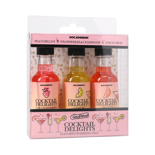 GOODHEAD COCKTAIL DELIGHTS FLAVORED WARMING GELS 3-PACK