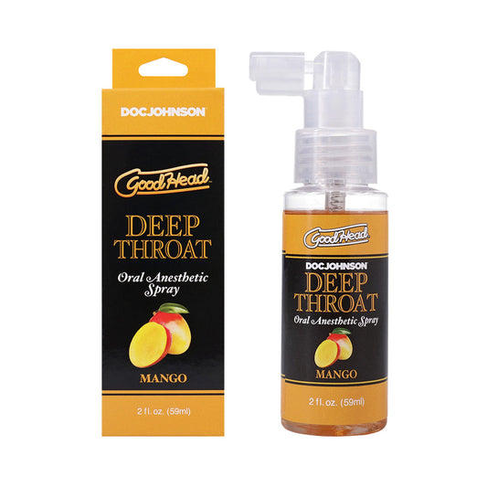 DOC JOHNSON - GOODHEAD DEEP THROAT SPRAY MANGO 2 OZ.