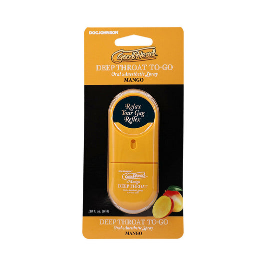 DOC JOHNSON - GOODHEAD DEEP THROAT SPRAY TO-GO MANGO 0.3 OZ.