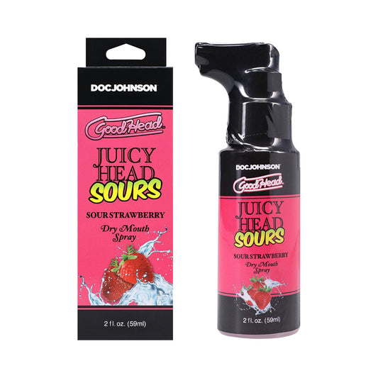 DOC JOHNSON - GOODHEAD JUICY HEAD DRY MOUTH SPRAY SOUR STRAWBERRY 2 OZ.