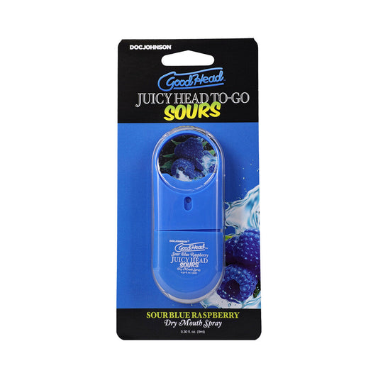 DOC JOHNSON - GOODHEAD JUICY HEAD DRY MOUTH SPRAY TO-GO SOUR BLUE RASPBERRY 0.3 OZ.