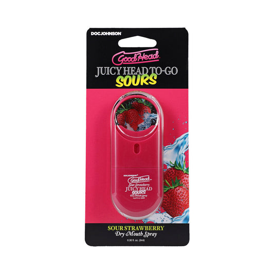 DOC JOHNSON - GOODHEAD JUICY HEAD DRY MOUTH SPRAY TO-GO SOUR STRAWBERRY 0.3 OZ.