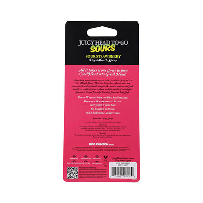 GOODHEAD JUICY HEAD DRY MOUTH SPRAY TO-GO SOUR STRAWBERRY 0.3 OZ.