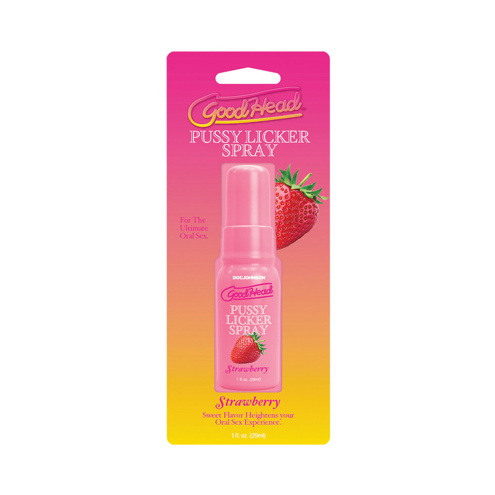 DOC JOHNSON - GOODHEAD PUSSY LICKER SPRAY STRAWBERRY 1 OZ.