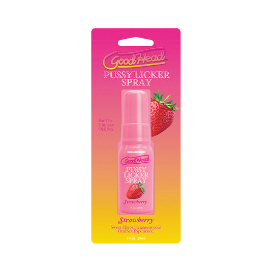 GOODHEAD PUSSY LICKER SPRAY STRAWBERRY 1 OZ.