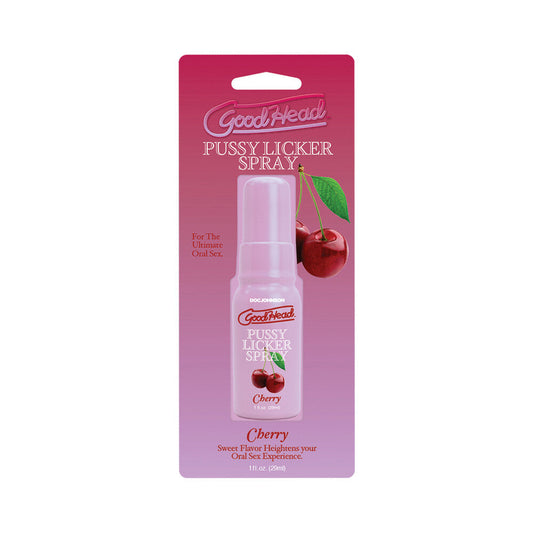 DOC JOHNSON - GOODHEAD PUSSY LICKER SPRAY CHERRY 1 OZ.