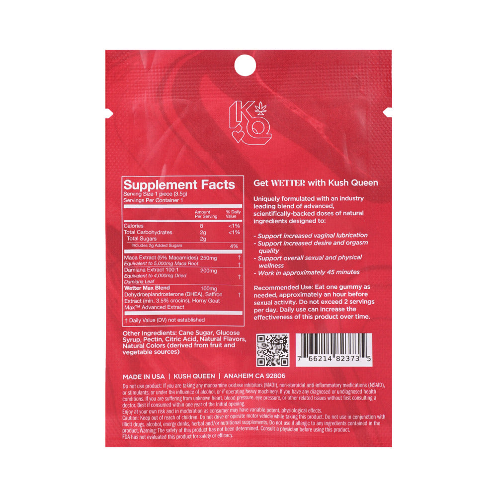 KUSH QUEEN FEMALE ENHANCEMENT WETTER GUMMIES