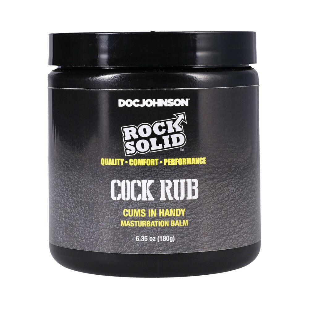 ROCK SOLID - COCK RUB CUMS IN HANDY MASTURBATION BALM 6.35 OZ.