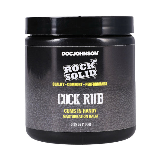 ROCK SOLID - COCK RUB CUMS IN HANDY MASTURBATION BALM 6.35 OZ.