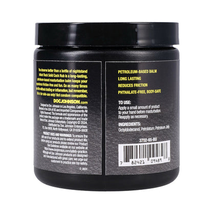 ROCK SOLID COCK RUB CUMS IN HANDY MASTURBATION BALM 6.35 OZ.