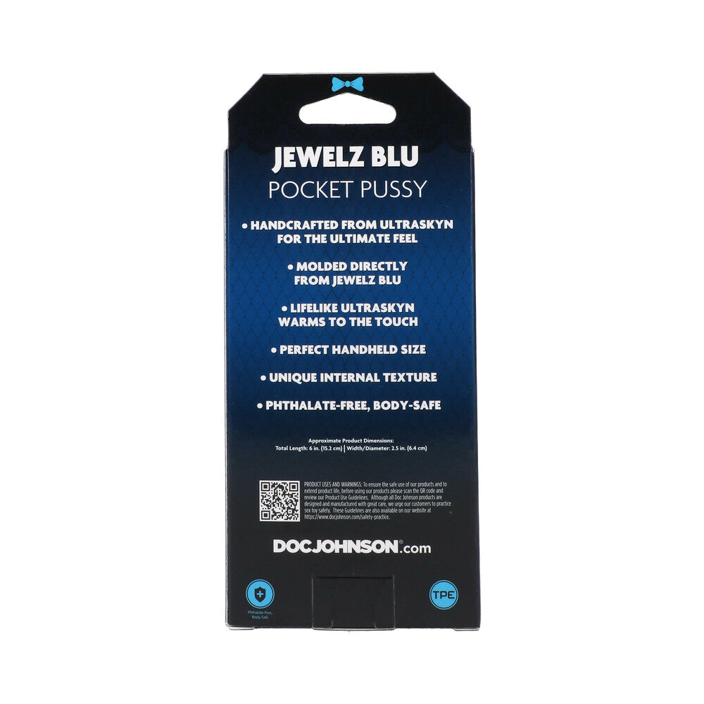 DOC JOHNSON - SIGNATURE STROKERS JEWELZ BLU ULTRASKYN POCKET PUSSY VANILLA