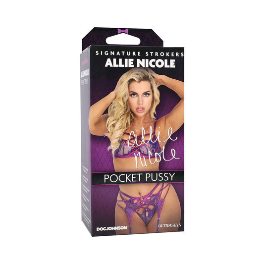 DOC JOHNSON - SIGNATURE STROKERS ALLIE NICOLE ULTRASKYN POCKET PUSSY VANILLA