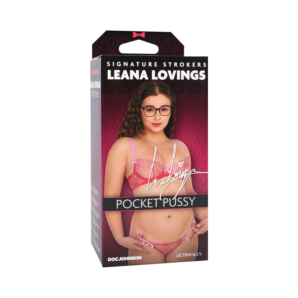 DOC JOHNSON - SIGNATURE STROKERS LEANA LOVINGS ULTRASKYN POCKET PUSSY VANILLA