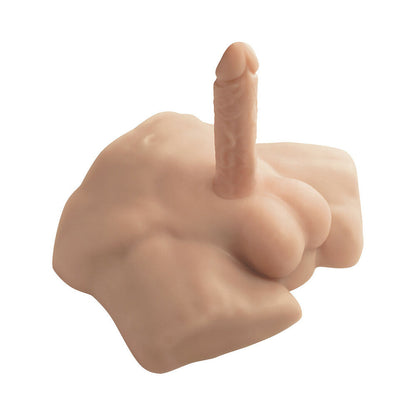 DOC JOHNSON - SILEX-D APOLLO S TORSO WITH 7 IN. LIQUID SILICONE MODEL 2 DILDO VANILLA