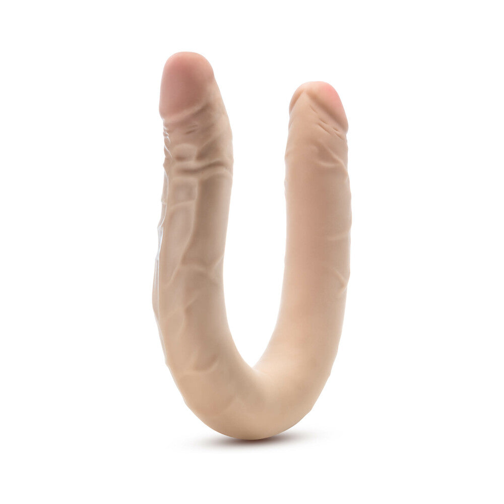 DR. SKIN PLUS 16.5 IN. POSABLE DOUBLE DONG BEIGE