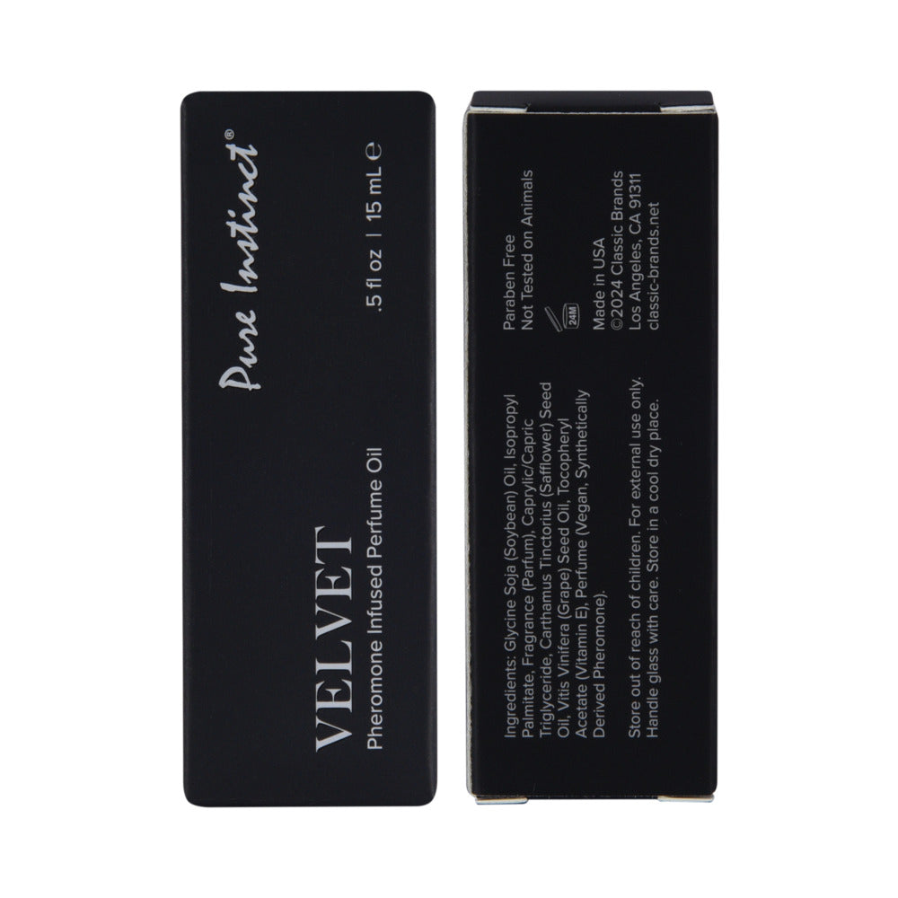 PURE INSTINCT PHEROMONE PERFUME OIL VELVET DROPPER 0.5 OZ.