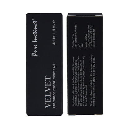 PURE INSTINCT PHEROMONE PERFUME OIL VELVET DROPPER 0.5 OZ.