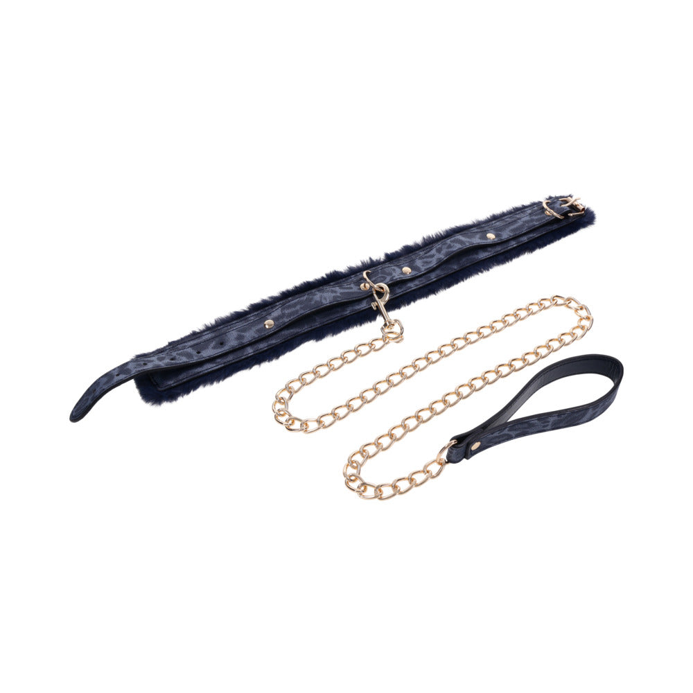 SPORTSHEETS SEX & MISCHIEF COUGAR FUR COLLAR & LEASH