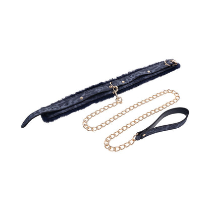 SPORTSHEETS SEX & MISCHIEF COUGAR FUR COLLAR & LEASH